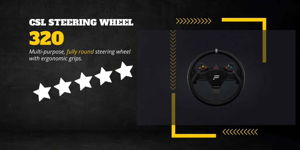 fanatec csl steering wheel 320 review